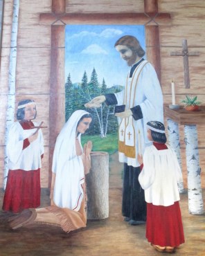 캐나다의 성녀 카테리 테카크위타의 세례식.jpg